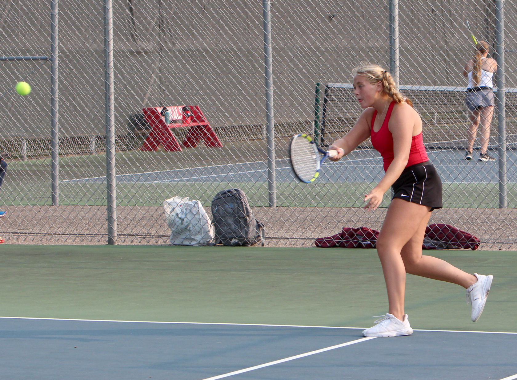 Menomonie at Chippewa Falls girls tennis 9-15-20